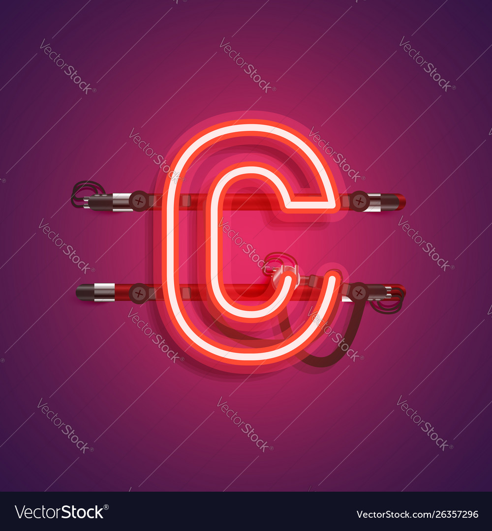 Realistic neon character with wires and console vector image Realistic neon character with wires and console