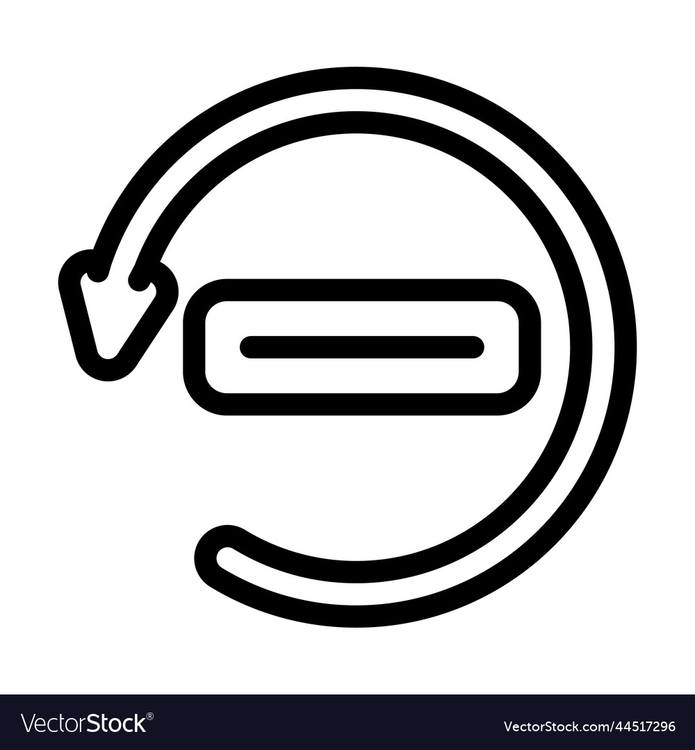 Reset password line icon vector image Reset password line icon