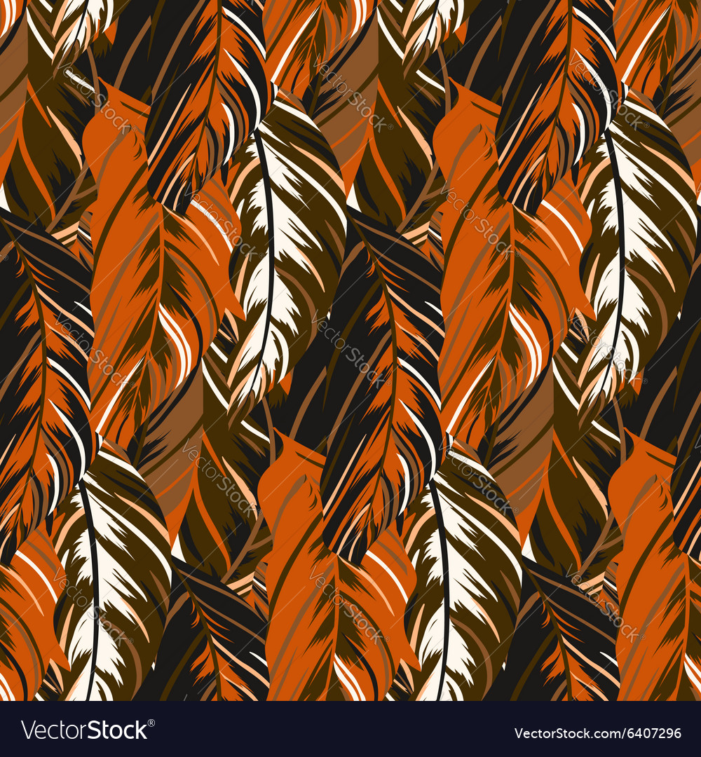 Tropical Feather Pattern