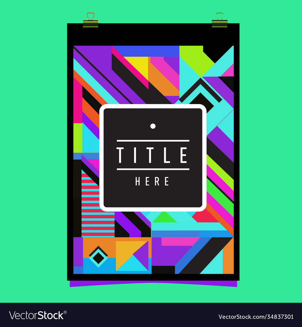 Abstract colorful geometric pattern background Vector Image Abstract colorful geometric pattern background
