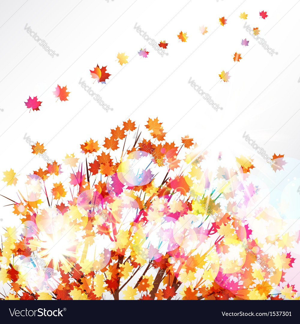 Autumn leaves design background