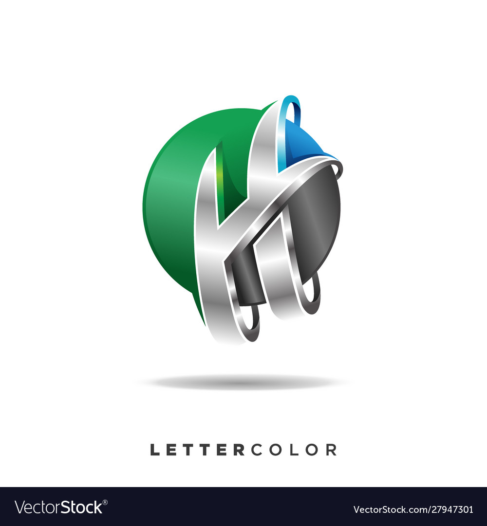 Creative Abstract Letter H Logo Design Royalty Free Vector