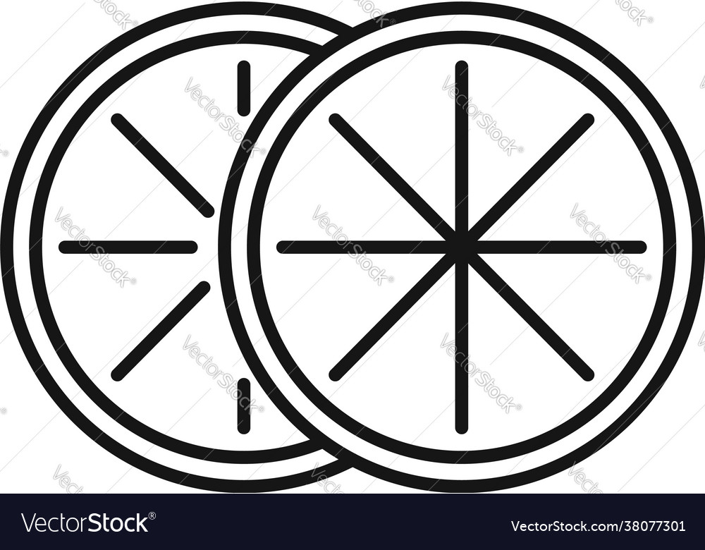 Essential oils citrus icon outline style Vector Image