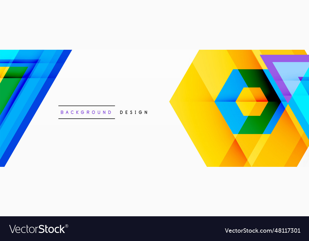 Geometric shapes design with dynamic shadow Vector Image Geometric shapes design with dynamic shadow