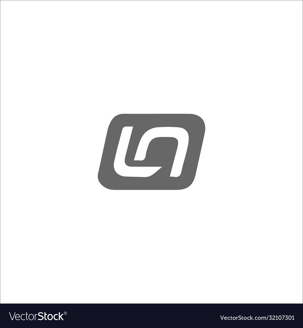 Initial letter ln or nl logo design template