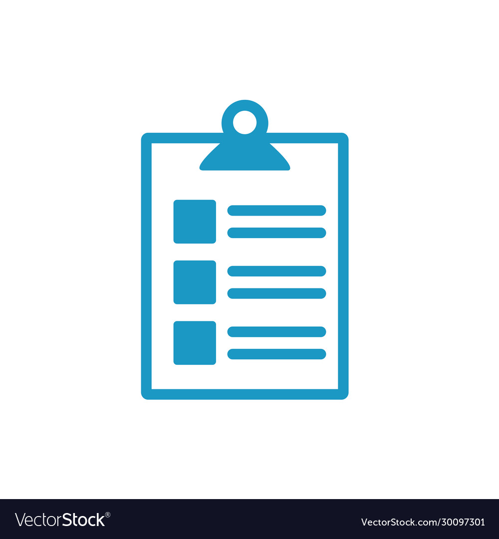 Medizinische Checkliste mit Dokumentenzeilen-Symbol