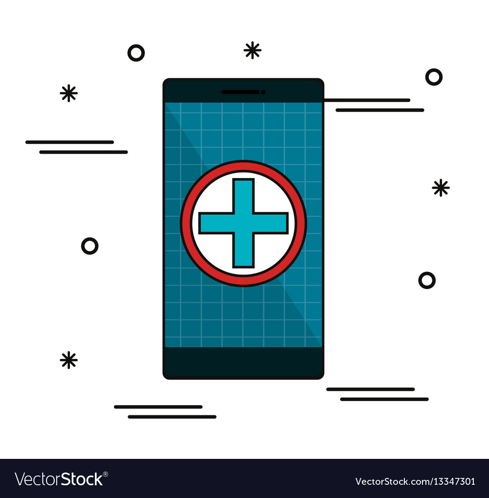 Mobile health technology icons