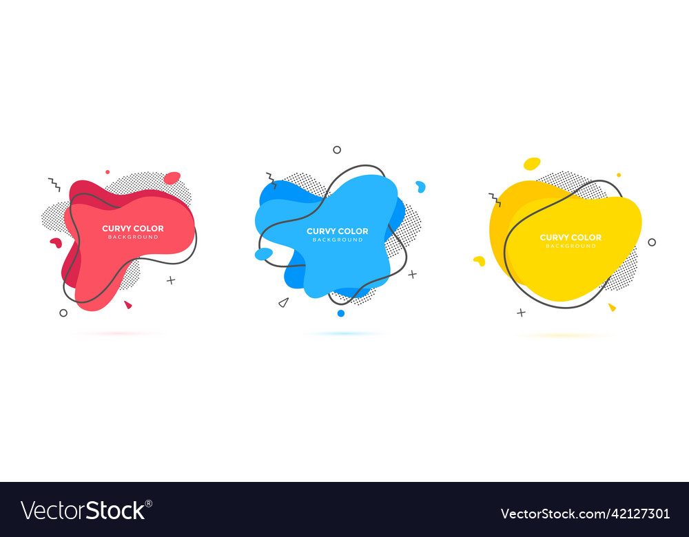 Modern liquid irregular amoeba blob shape abstract