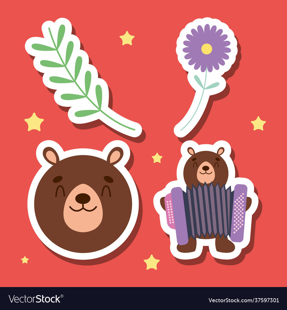 Russian bears icons