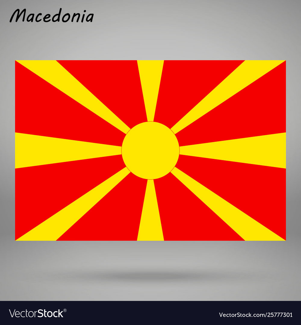Simple flag isolated vector image Simple flag isolated