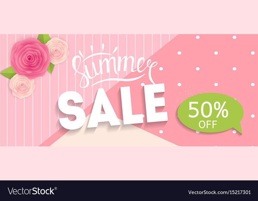 Summer sale banner template for your business