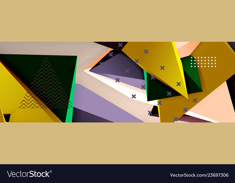 3d triangular shapes abstract background vector image 3d triangular shapes abstract background