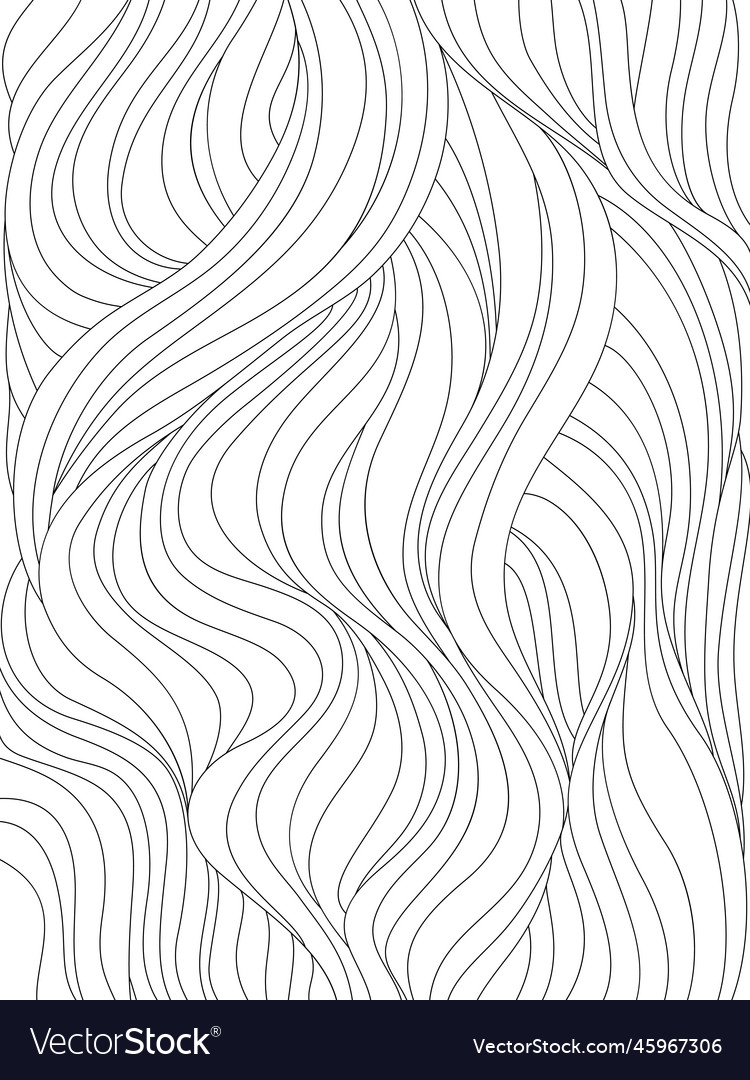 Abstract Wavy Pattern - Ocean Waves