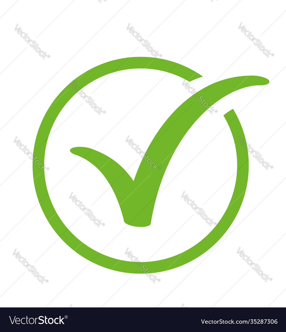 Check mark icons flat for web and mobile