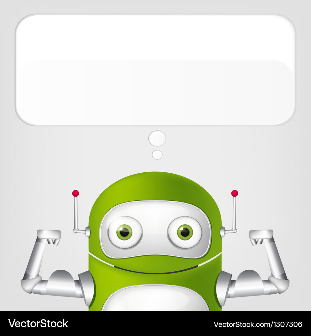 Cute robot Royalty Free Vector Image - VectorStock