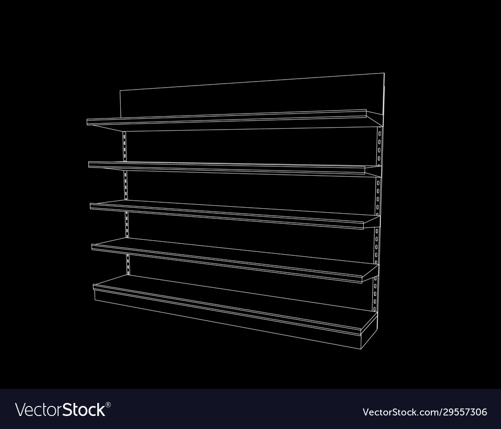 Empty showcase outline