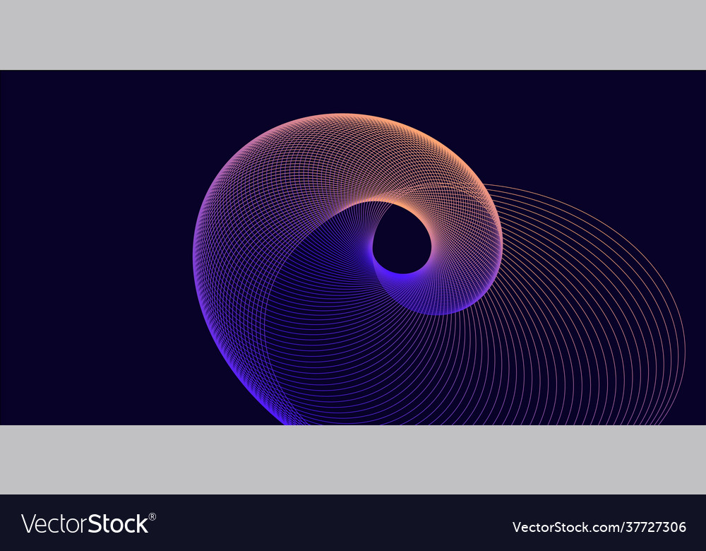 Futuristic abstract background with line swirl vector image Futuristic abstract background with line swirl