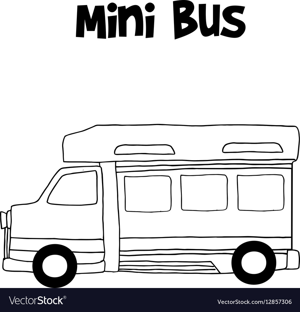 Hand Drawn Mini Bus