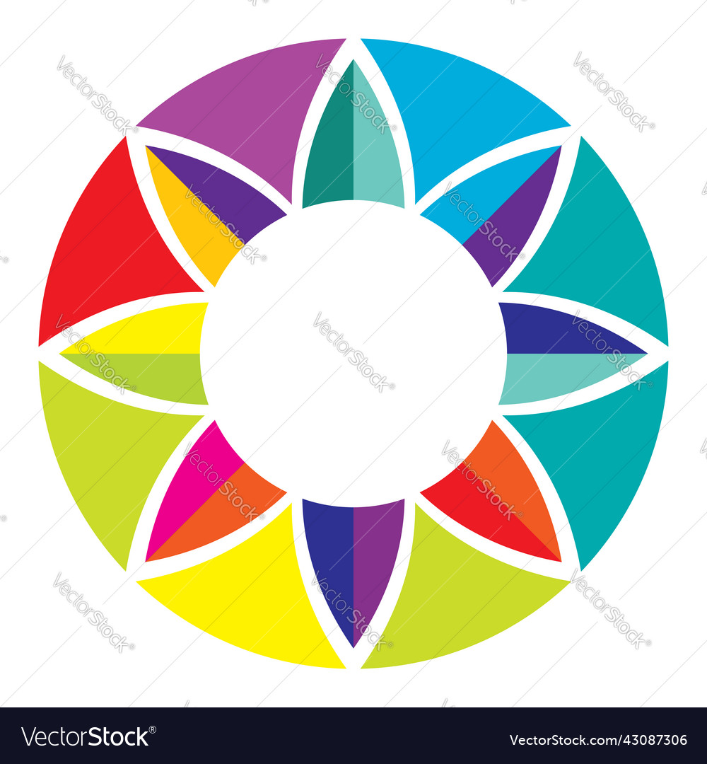 Simple motif mandala shape element circular round