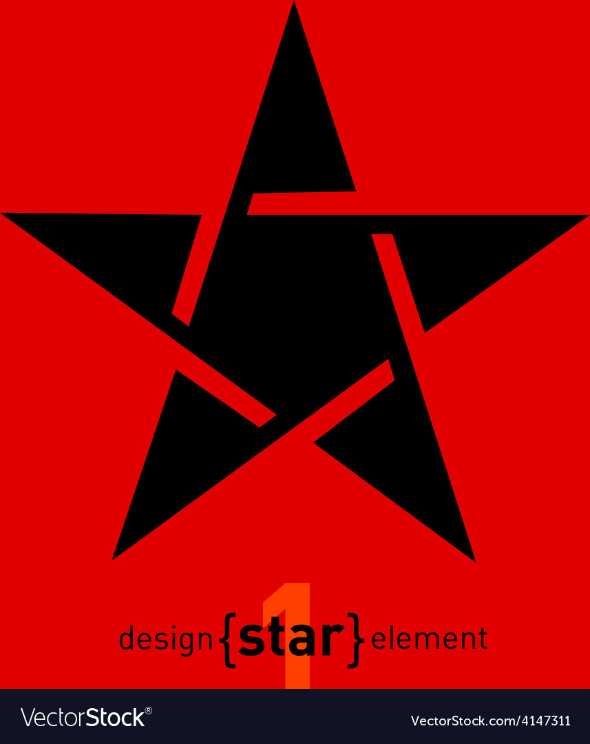 Abstract design element star