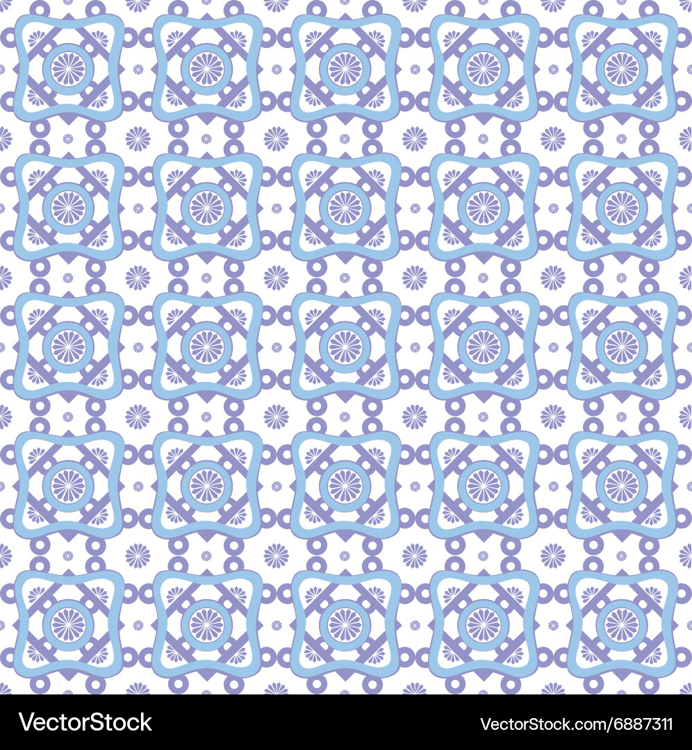 Abstract seamless geometric radial pattern Vector Image