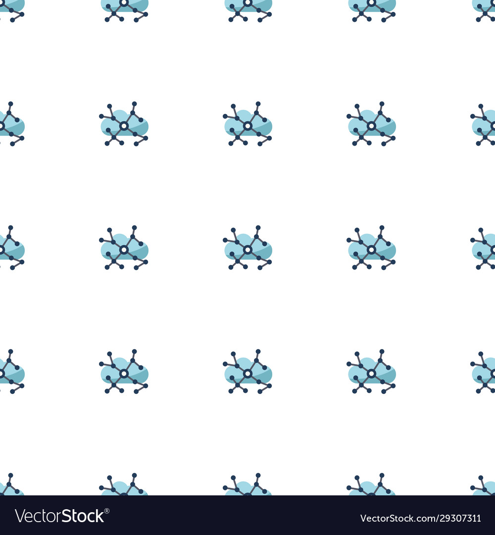 Asynchronous learning icon pattern seamless