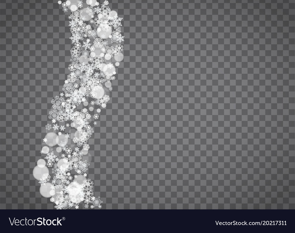 Blizzard snowflake on transparent background
