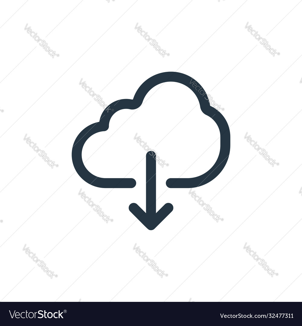 Cloud computing icon editable vector image Cloud computing icon editable
