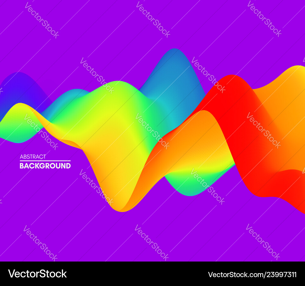 Colorful abstract background dynamic effect Vector Image