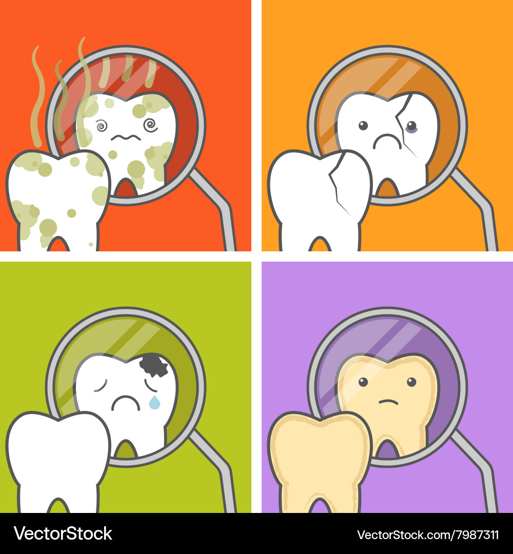 Concept teeth Royalty Free Vector Image - VectorStock