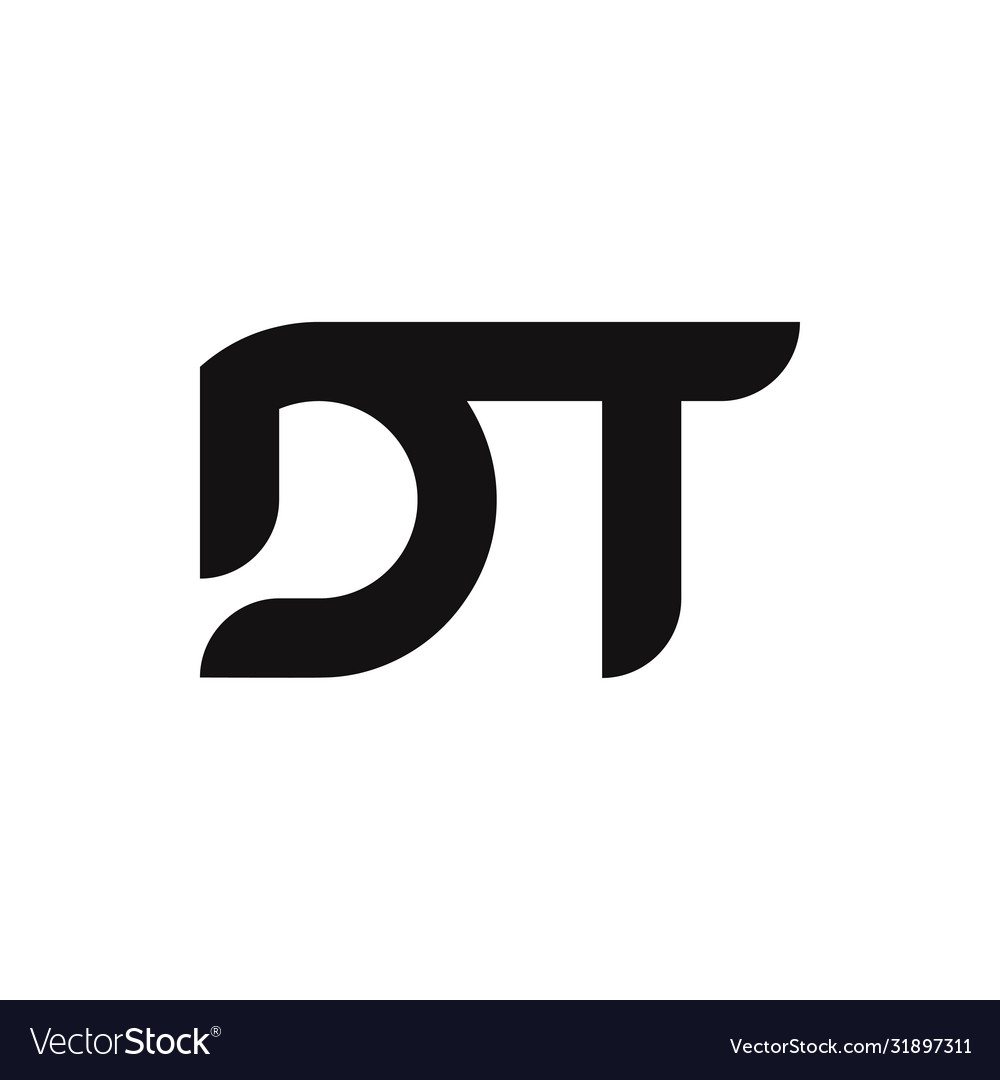 DT Initial Logo - Modern & Simple
