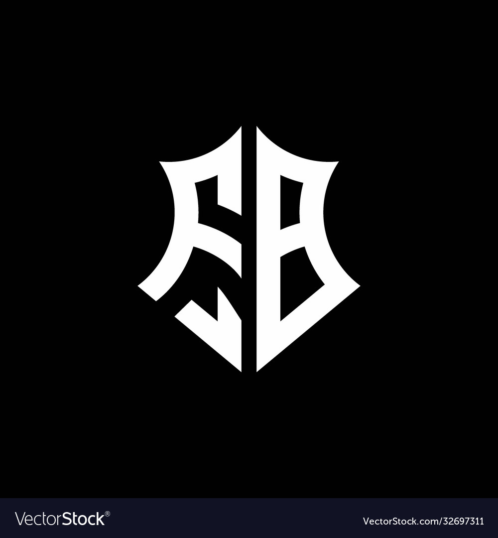 Fb monogram logo with a sharp shield style