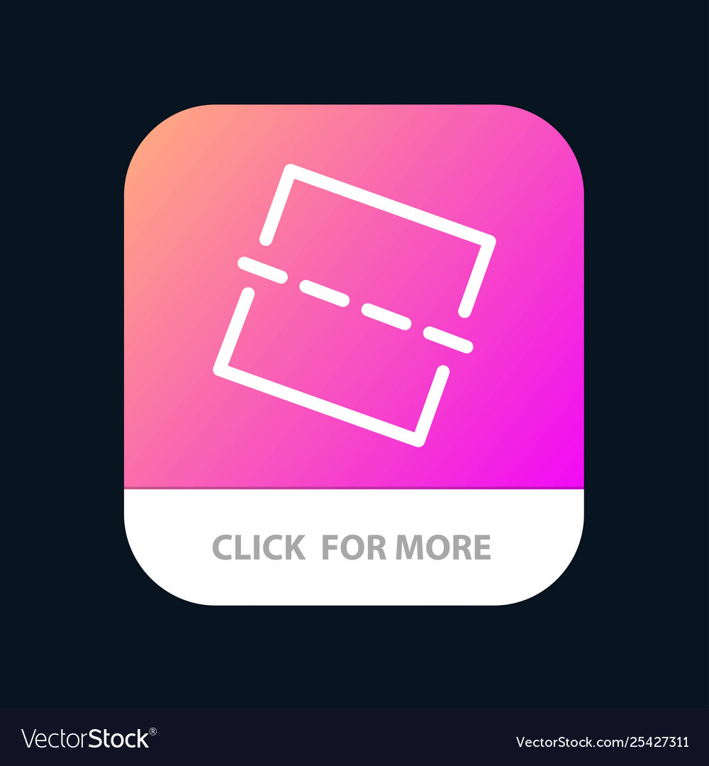 Image photo straighten mobile app button android Vector Image