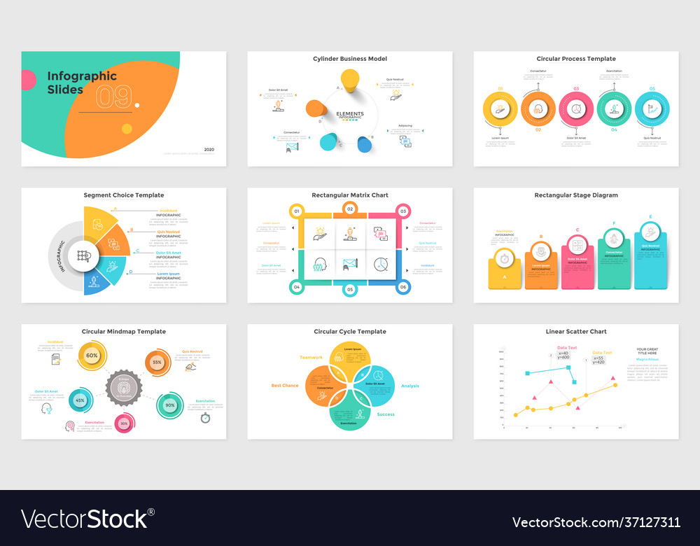 Modern infographic template Royalty Free Vector Image