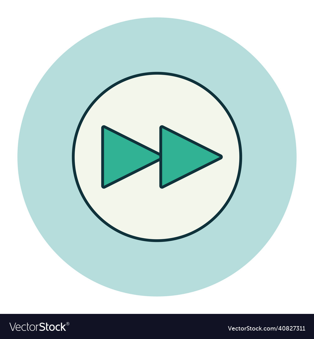 Play next track button color icon graph symbol