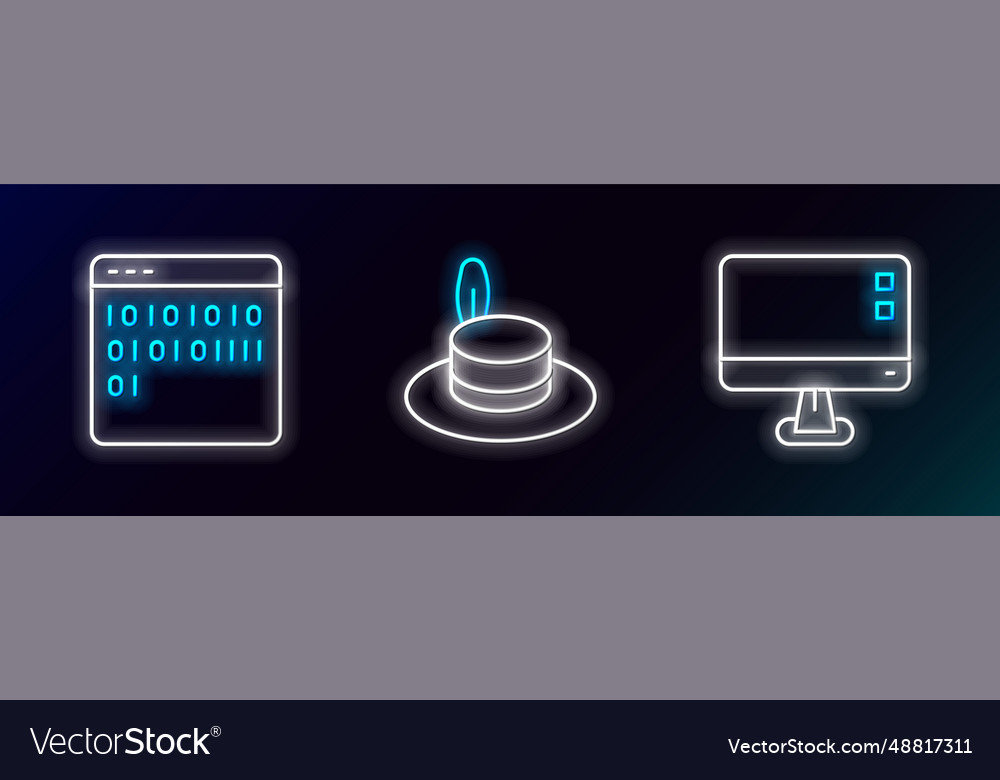 Zeile Computer Monitor Bildschirm Binärcode