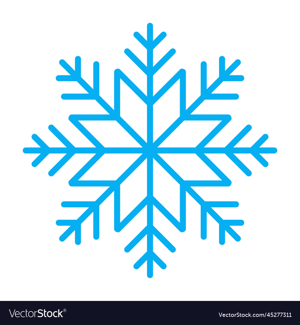 Snowflake icon simple vector image Snowflake icon simple