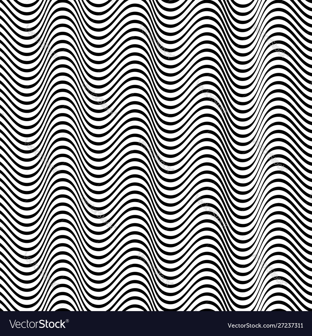 Waving wavy zigzag lines irregular parallel
