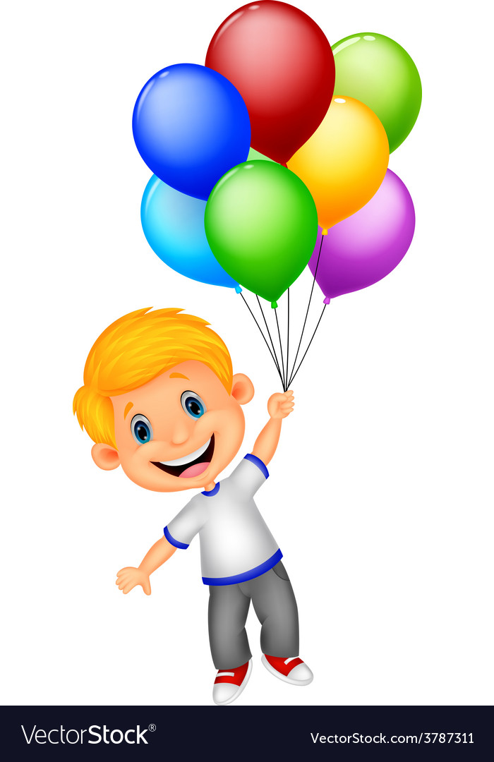 young boy cartoon flying