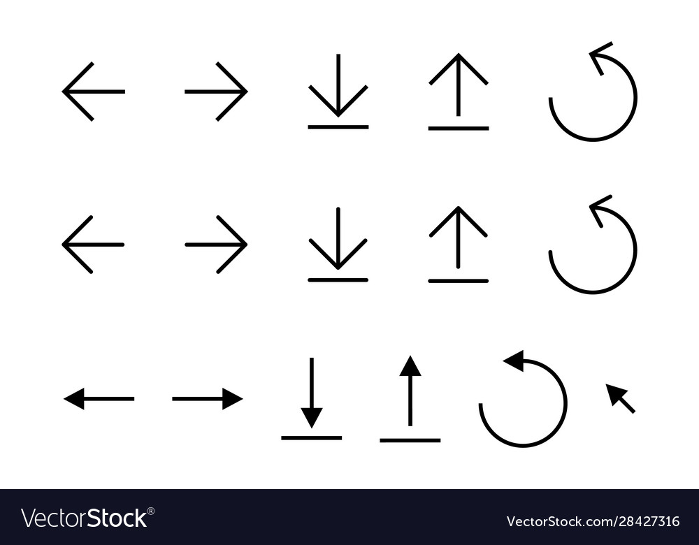 A set simple arrows for your applications
