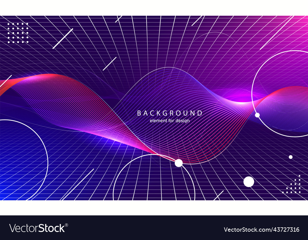 Abstract wave background element for design Vector Image Abstract wave background element for design
