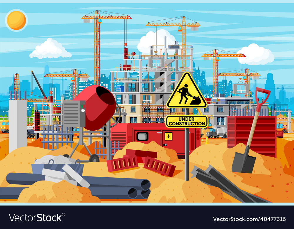 Construction site banner