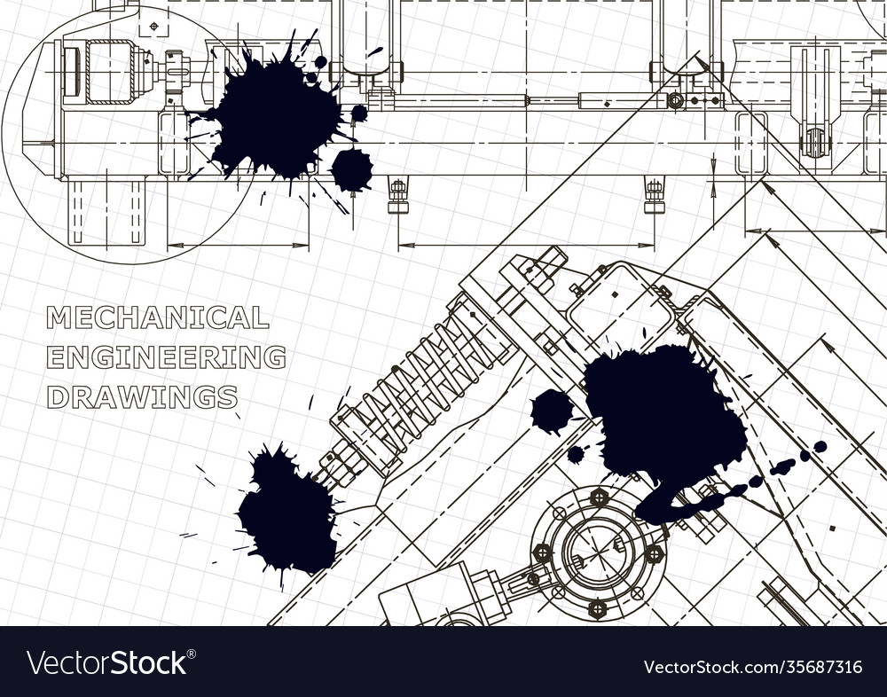 Machine-building industry computer aided design Vector Image Machine-building industry computer aided design