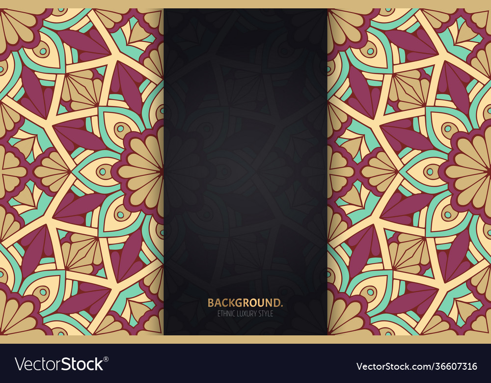 Mandala seamless pattern gold luxury