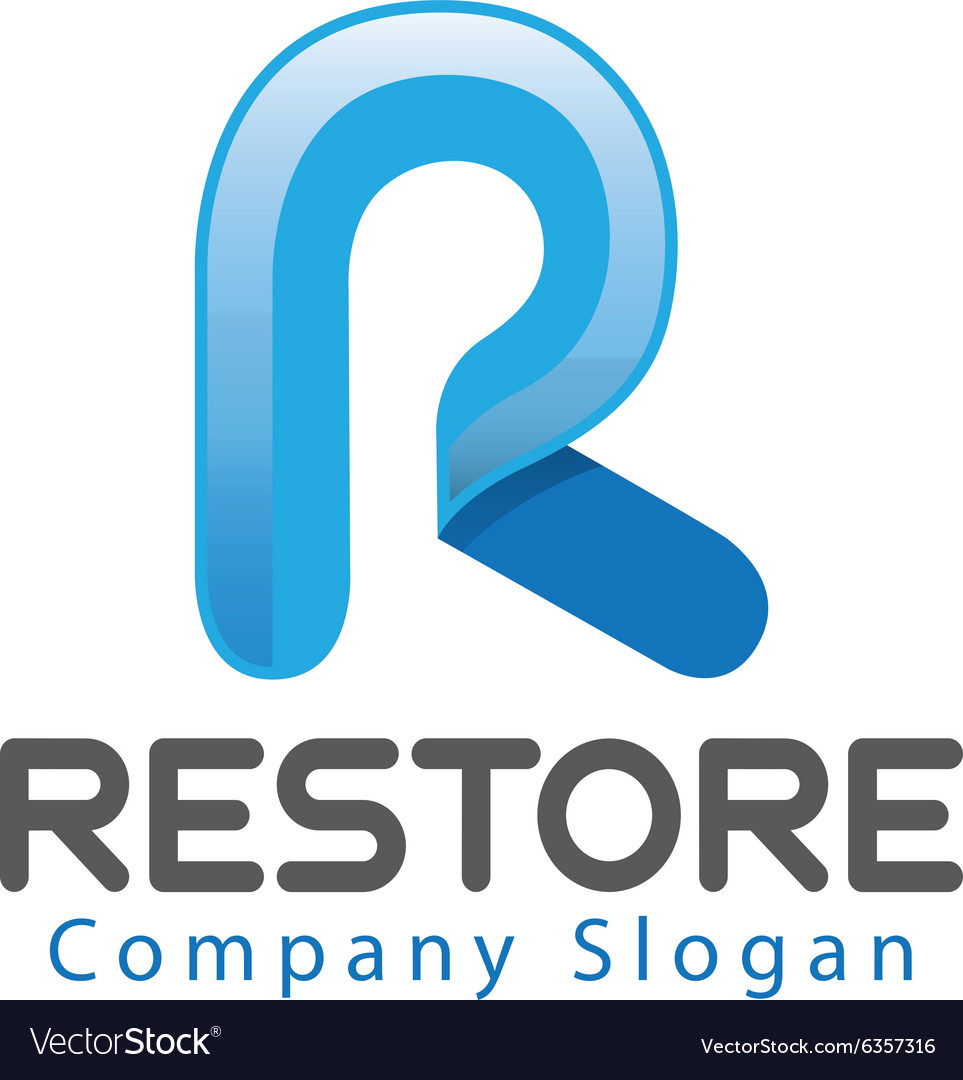 Restore logo Royalty Free Vector Image - VectorStock