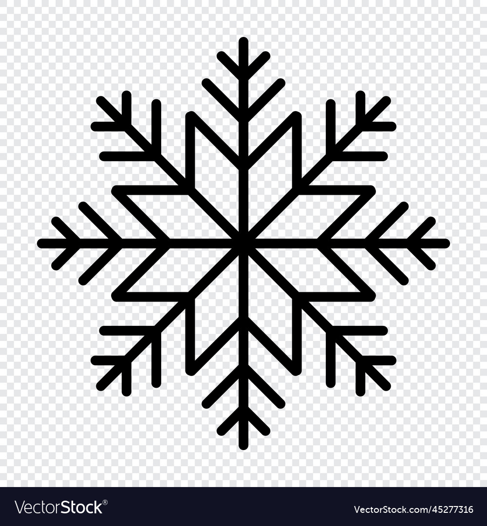 Snowflake icon simple vector image Snowflake icon simple