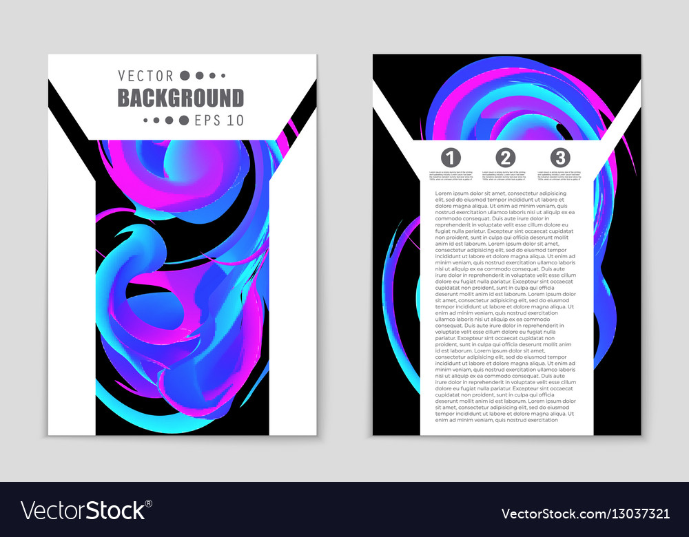 Abstract layout background set for art