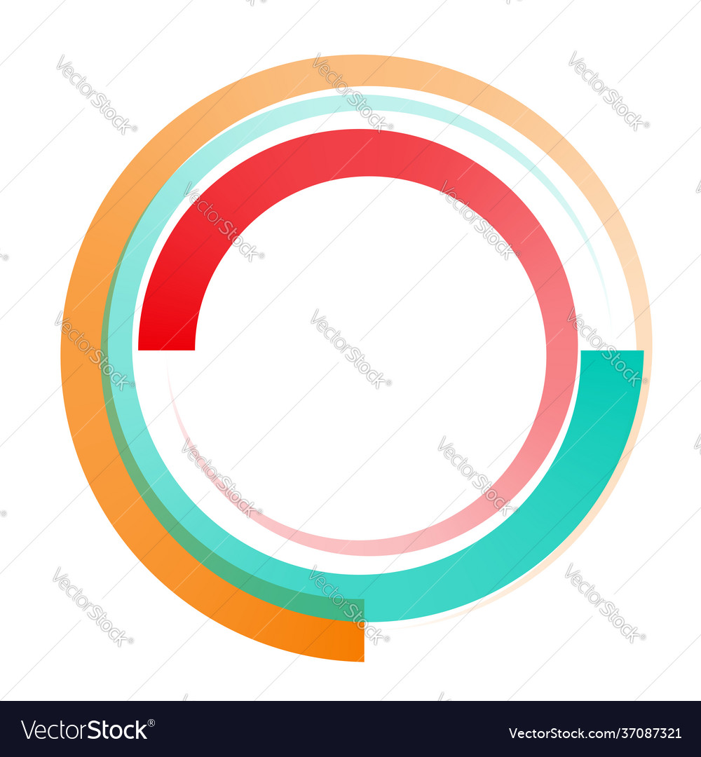 Circular concentric element abstract circle vector image Circular concentric element abstract circle