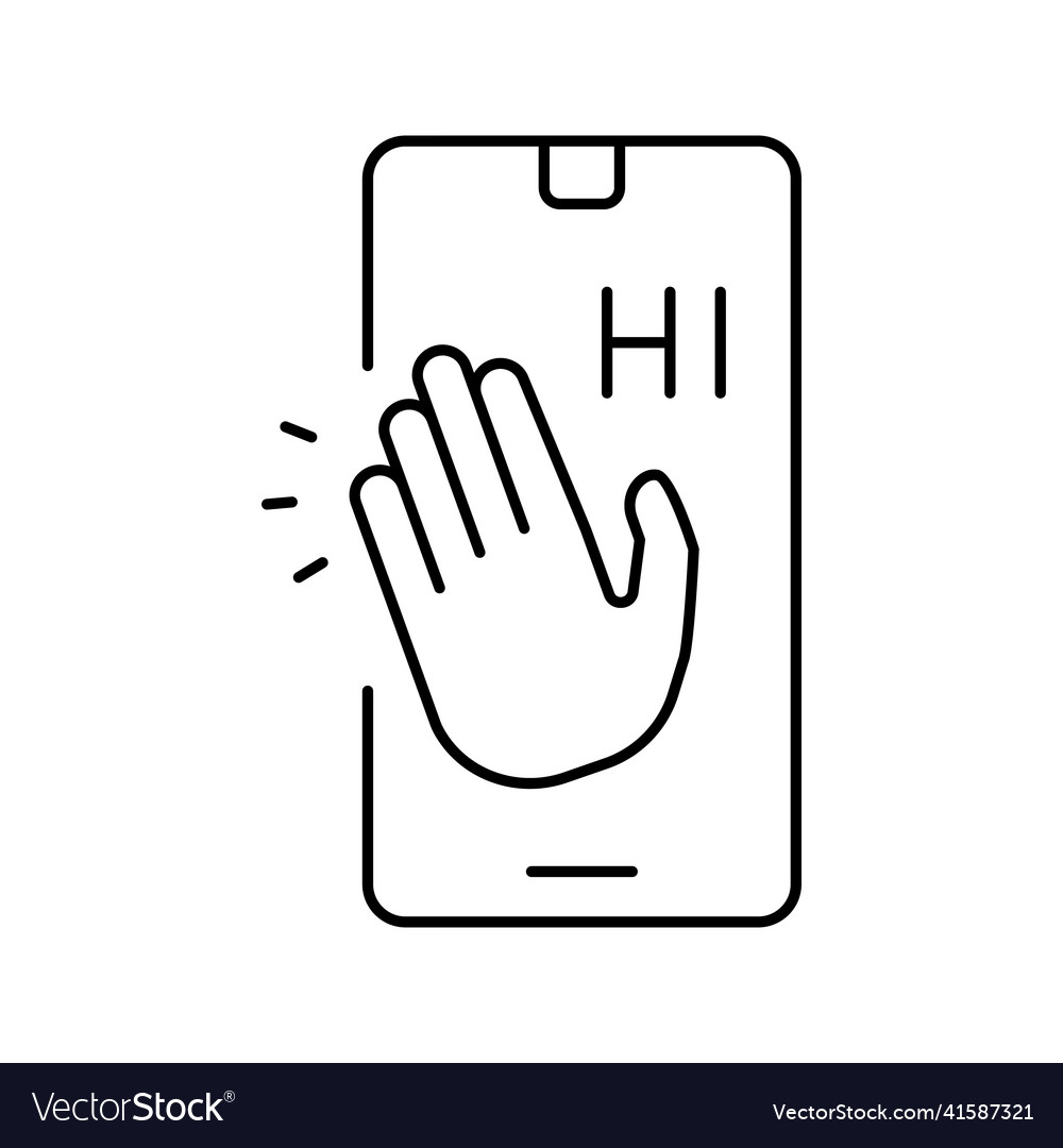 Event introduction line icon Vector Image Event introduction line icon