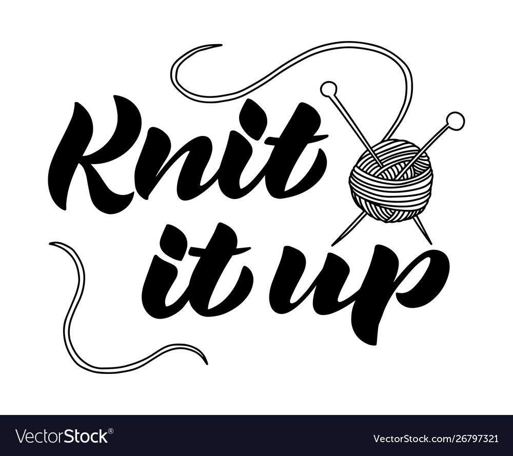 Knit It Up - Script Typography